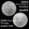 2003 Silver Eagle Dollar $1 Grades GEM Unc
