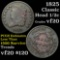 1825 Classic Head half cent 1/2c Grades vf, very fine