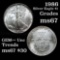 1987 Silver Eagle Dollar $1 Grades GEM++ Unc