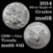2014 Silver Eagle Dollar $1 Grades GEM+++ Unc