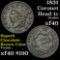 1831 Coronet Head Large Cent 1c Grades xf