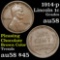 1914-p Lincoln Cent 1c Grades Select AU