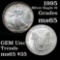 1995 Silver Eagle Dollar $1 Grades GEM+ Unc