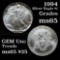 1994 Silver Eagle Dollar $1 Grades GEM Unc