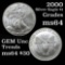 2000 Silver Eagle Dollar $1 Grades Choice Unc