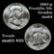 1962-p Franklin Half Dollar 50c Grades Choice Unc