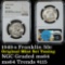 NGC 1949-s Franklin Half Dollar 50c Graded ms64 by NGC