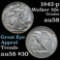 1942-p Walking Liberty Half Dollar 50c Grades Choice AU/BU Slider