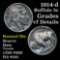 1914-d Buffalo Nickel 5c Grades vf details