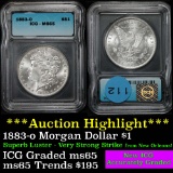 ***Auction Highlight*** 1883-o Morgan Dollar $1 Graded ms65 by ICG (fc)