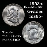 1953-s Franklin Half Dollar 50c Grades GEM+ Unc (fc)