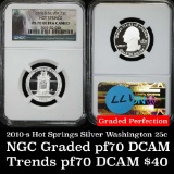 NGC 2010-s Hot Springs Washington Quarter 25c Graded pr70 dcam by NGC