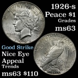 1926-s Peace Dollar $1 Grades Select Unc