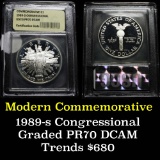 1989-s Congressional Modern Commem Dollar $1 Graded GEM++ Proof Deep Cameo by USCG