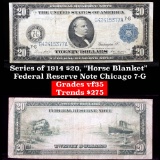 Series of 1914 $20 Federal Reserve Note Chicago 7-G Grades vf++ (fc)