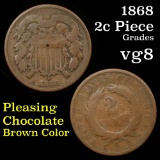 1868 2 Cent Piece 2c Grades vg, very good