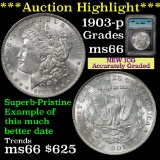 ***Auction Highlight*** 1903-p Morgan Dollar $1 Graded ms66 by ICG (fc)