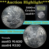 *** Auction Highlight *** 1890-s Morgan Dollar $1 Graded Choice+ Unc by USCG (fc)