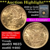 ***Auction Highlight*** PCGS 1899-p Gold Liberty Quarter Eagle $2 1/2 Grade