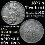 1877-s Trade Dollar $1 Grades xf (fc)