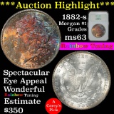 ***Auction Highlight*** NGC 1882-s Morgan Dollar $1 Graded ms64 by NGC (fc)