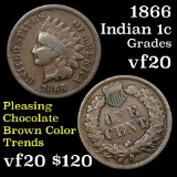 1866 RPD fs-301 Indian Cent 1c Grades vf, very fine