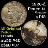 1926-d Peace Dollar $1 Grades xf+