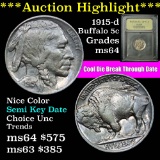 *** Auction Highlight *** 1915-d Buffalo Nickel 5c Graded Choice Unc by USCG (fc)