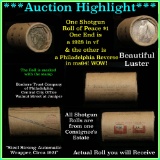 Bankers Trust Shotgun Roll of Peace dollars 1928 & P on ends Peace Dollar $