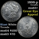 1898-p Morgan Dollar $1 Grades Select+ Unc