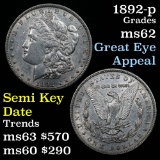 1892-p Morgan Dollar $1 Grades Select Unc (fc)