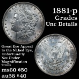 1881-p Morgan Dollar $1 Grades Unc Details