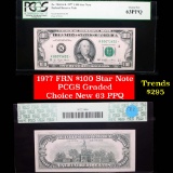 PCGS 1977 $100 Star Note Federal Reserve Note, Dallas  Graded Choice New 63PPQ by PCGS