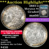 ***Auction Highlight*** 1885-o Morgan Dollar $1 Graded ms66 by ICG (fc)