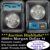 ***Auction Highlight*** 1899-o Morgan Dollar $1 Graded ms65 by ICG (fc)