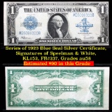 Series of 1923 Blue Seal Silver Certificate, Grades Choice AU/BU Slider