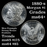 1880-s Morgan Dollar $1 Grades Choice+ Unc