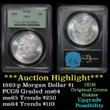 PCGS 1883-p Morgan Dollar $1 Graded ms64 by PCGS