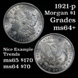 1921-p Morgan Dollar $1 Grades Choice+ Unc