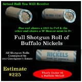 Roll of Buffalo Nickels, 1917 & 'D' Mint Ends Buffalo Nickel 5c