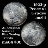 1923-p Peace Dollar $1 Grades Choice Unc