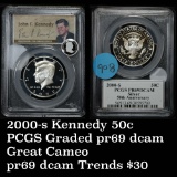 PCGS 2000-s Kennedy Half Dollar 50c Graded pr69 dcam by PCGS