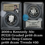 PCGS 2009-s Kennedy Half Dollar 50c Graded pr69 dcam by PCGS