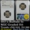 Much better date NGC 1917-s Buffalo Nickel 5c Graded f15 By NGC all original