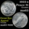 Better date 1922-s Peace Dollar $1 Grades Select Unc flashy luster