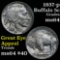 1937-p Buffalo Nickel 5c nice gun metal color Grades Choice Unc nice eye appeal