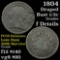 1804 Draped Bust Half Cent 1/2c nice all original coin Grades f details