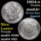 Near Gem 1904-o Morgan Dollar $1 Final year of the original Morgan dollar series Grades Choice+ Unc