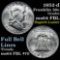 1952-d Franklin Half Dollar 50c Grades Choice Unc FBL Nice Golden Toning