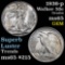 Better date 1936-p Walking Liberty Half Dollar 50c Super Luster Grades GEM Unc nice Gem example (fc)